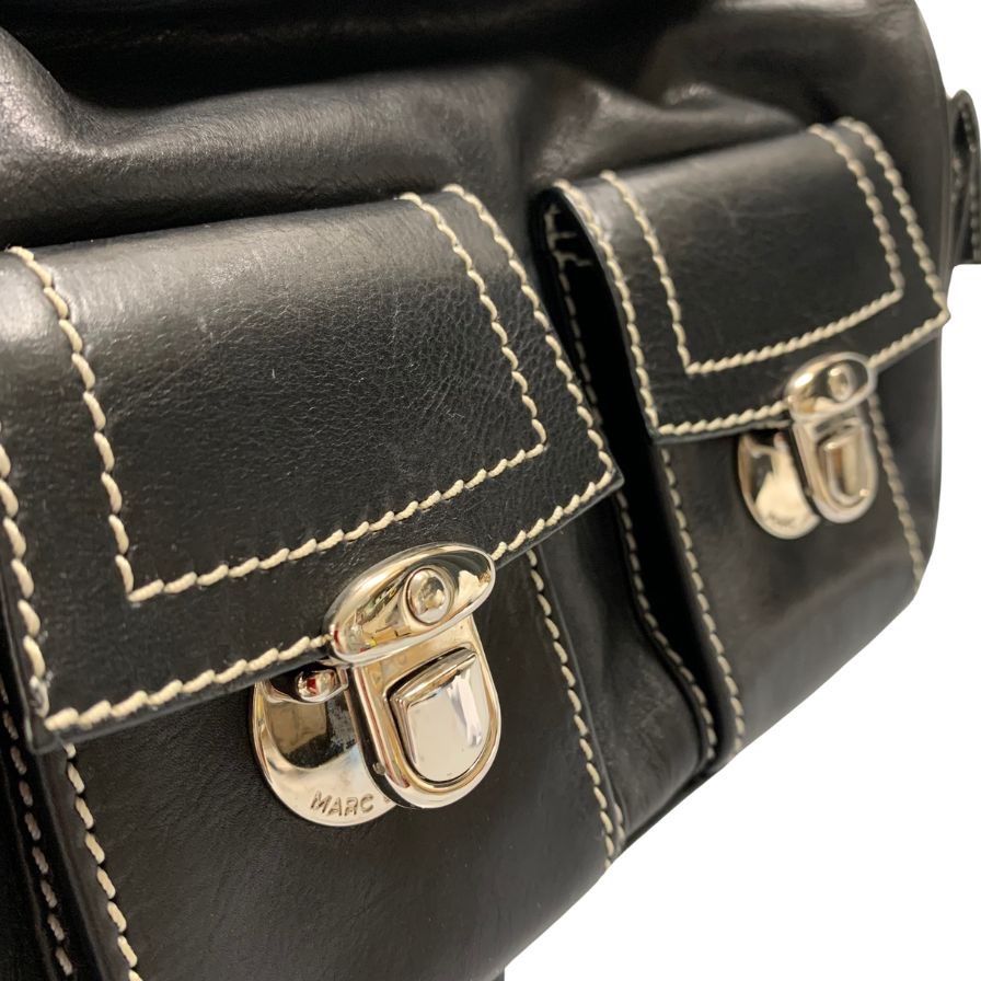 マークジェイコブス ワンショルダーバッグ フロントポケット ブラック レディース MARC JACOBS【AFE9】