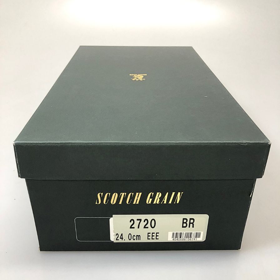 スコッチグレイン シャインオアレインIII 2720 BR 24.0 3E セミブローグ キャップトゥ ブラウン SCOTCH GRAIN SHINE OR RAIN 約24.0cm【AFD5】