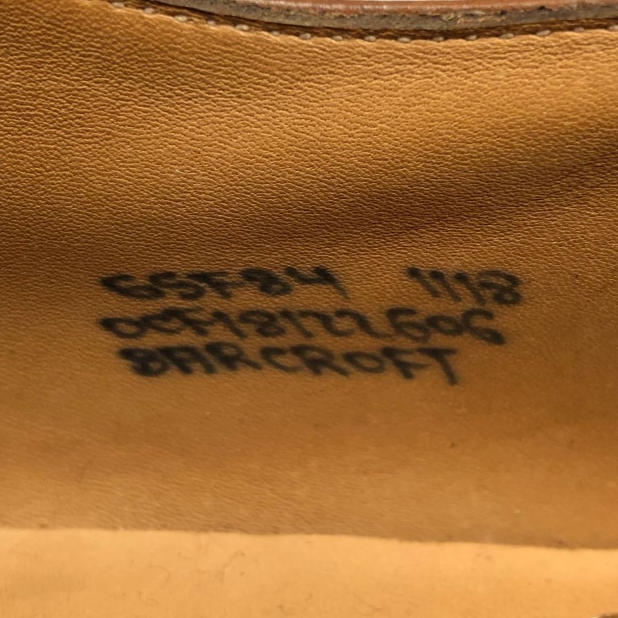 チャーチ レザーシューズ パンチドキャップトゥ バークロフト 84ラスト バインダーカーフ ブラウン サイズUK65F Church's Barcroft 約25.5cm【LA】