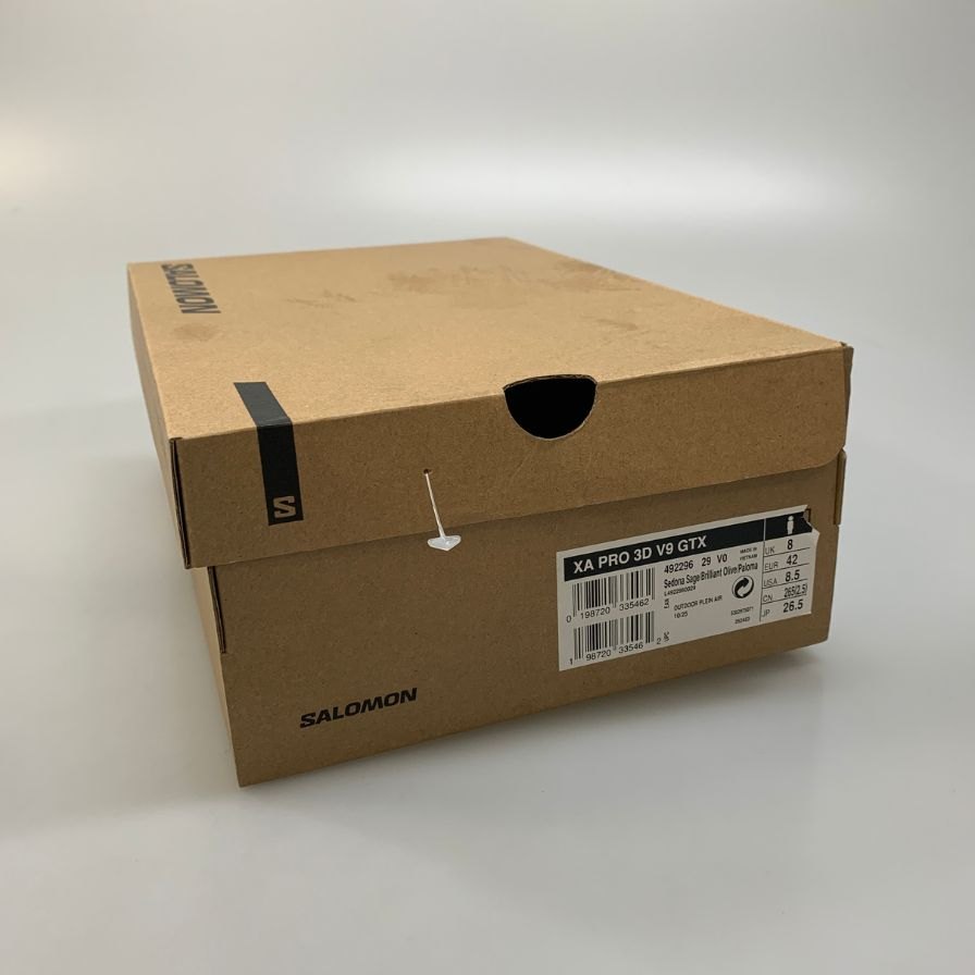 サロモン ランニングシューズ 492296 XA PRO 3D V9 GTX オリーブベージュ サイズ26.5cm Salomon 約26.5cm【AFD15】
