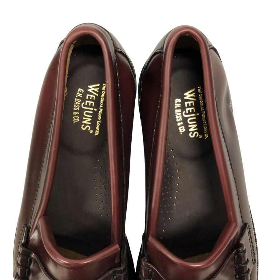ジーエイチバス ローファー ウィージャンズ レイトン サイズ8.5 メンズ バーガンディ G.H.Bass&Co. WEEJUNS LAYTON ローファー 約27.0cm【LA】【中古】