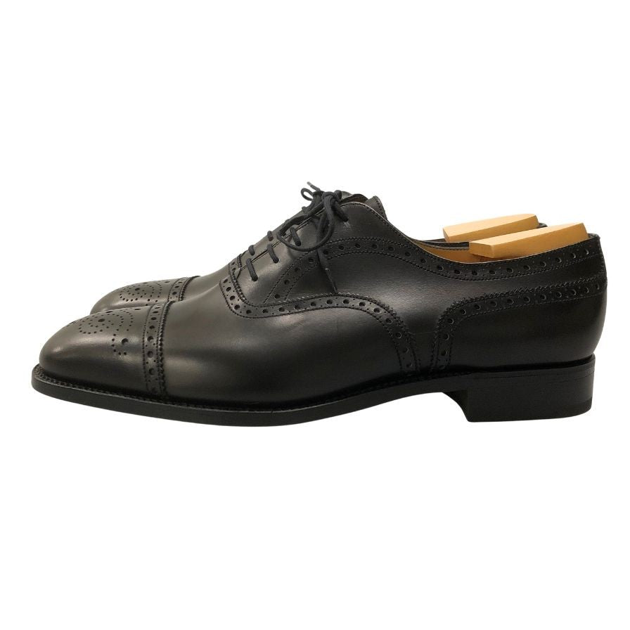 ジェイエムウエストン レザーシューズ セミブローグ パンチドキャップトゥ 310 ブラック サイズ9.5 J.M.WESTON ビジネスシューズ 約28.0cm【LA】【中古】