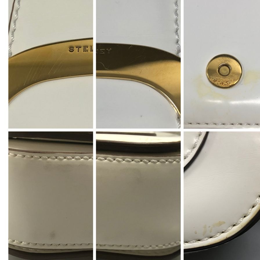 ステラマッカートニー ショルダーバッグ レザー ゴールド金具 ホワイト レディース STELLA McCARTNEY【AFE1】