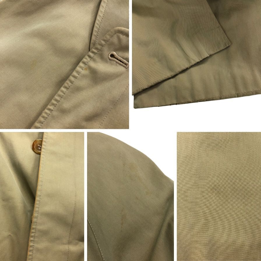 中古◆アクアスキュータム バルカラーコート ヴィンテージ イングランド製 ベージュメンズ サイズM程度 Aquascutum 【AFA19】