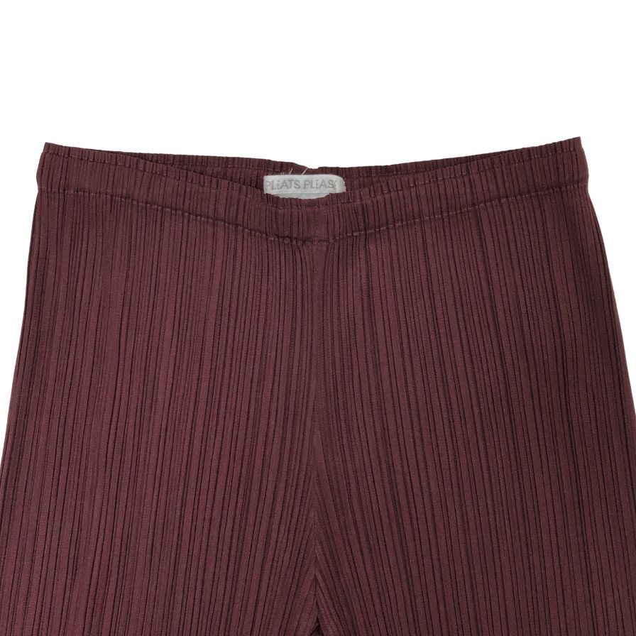 プリーツプリーズ イッセイミヤケ パンツ レディース サイズ4 ボルドー PP13-JF752 PLEATS PLEASE ISSEY MIYAKE 【AFB34】