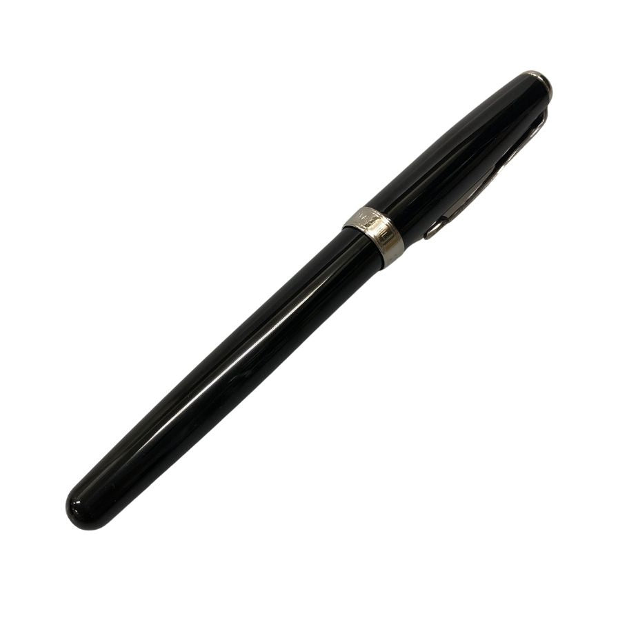 パーカー 万年筆 ソネット ペン先18K-750 ブラック シルバー F字 PARKER SONNET【AFI18】