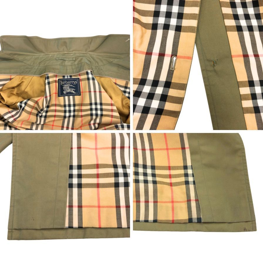 バーバリー バルカラーコート 90S イングランド製 玉虫色 メンズ サイズ165 Burberry【LA】