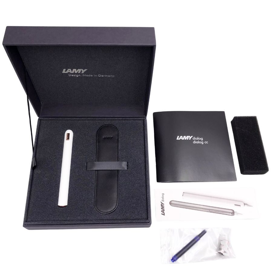 ラミー 万年筆 ダイアログCC ペン先14k 回転式 ホワイト LAMY【AFI20】