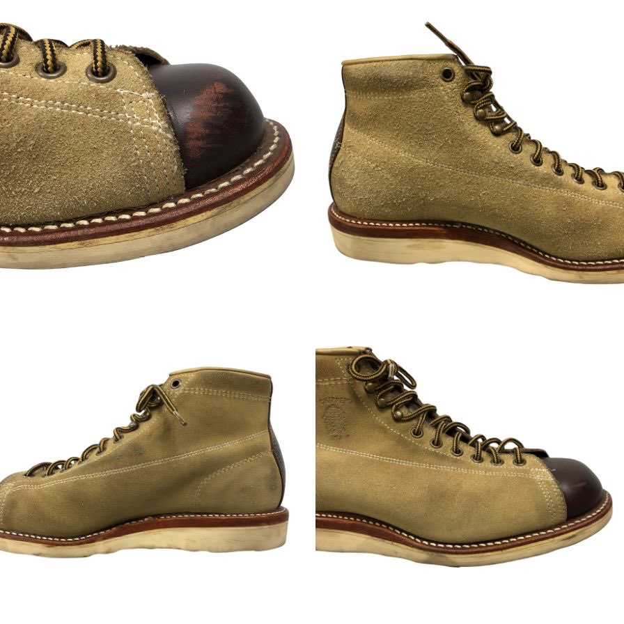 チペワ モンキーブーツ 91075 スエード ブラウン サイズ7EE メンズ CHIPPEWA 約25.0cm【AFC7】