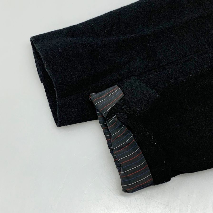美品◆ユニクロ メンズ コート カシミヤ ブラック サイズL UNIQLO 【AFB22】