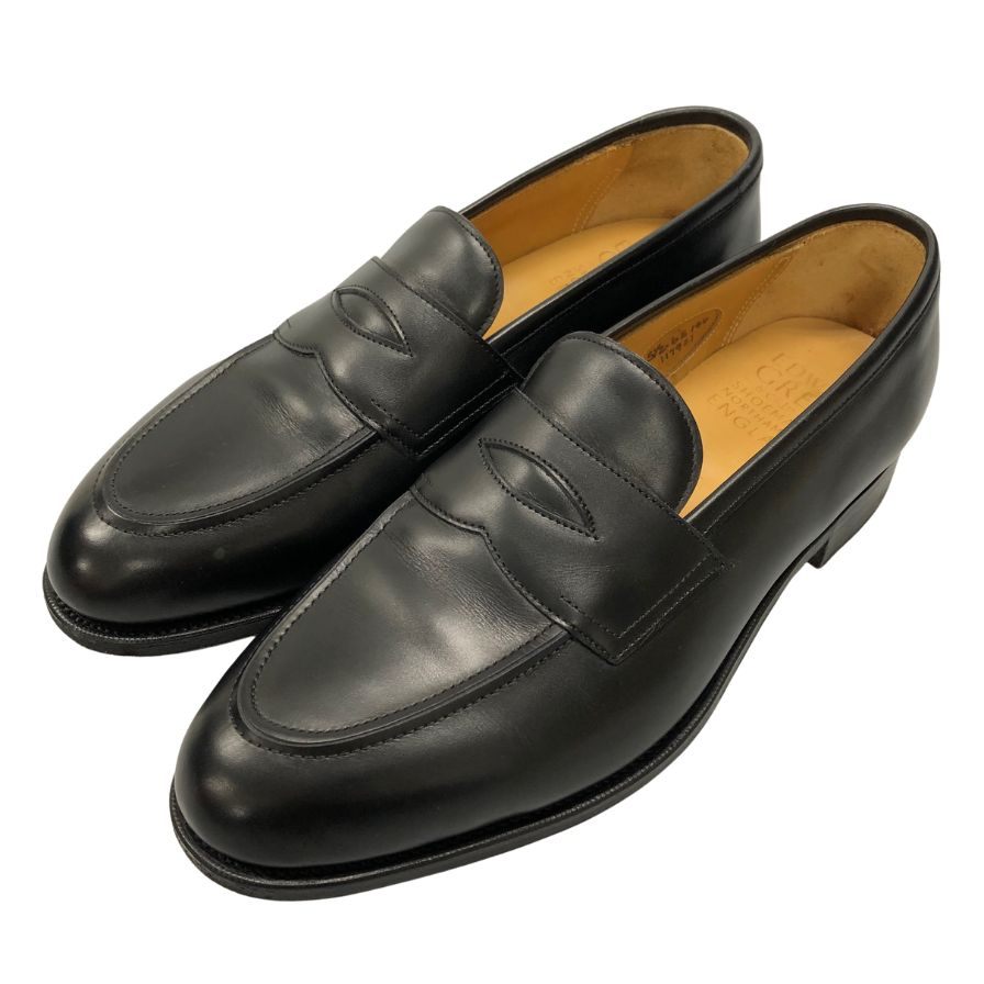 エドワードグリーン ローファー ピカデリー カーフ サイズ5.5 ラスト184 メンズ ブラック EDWARD GREEN PICCADILLY 約24.0cm【LA】