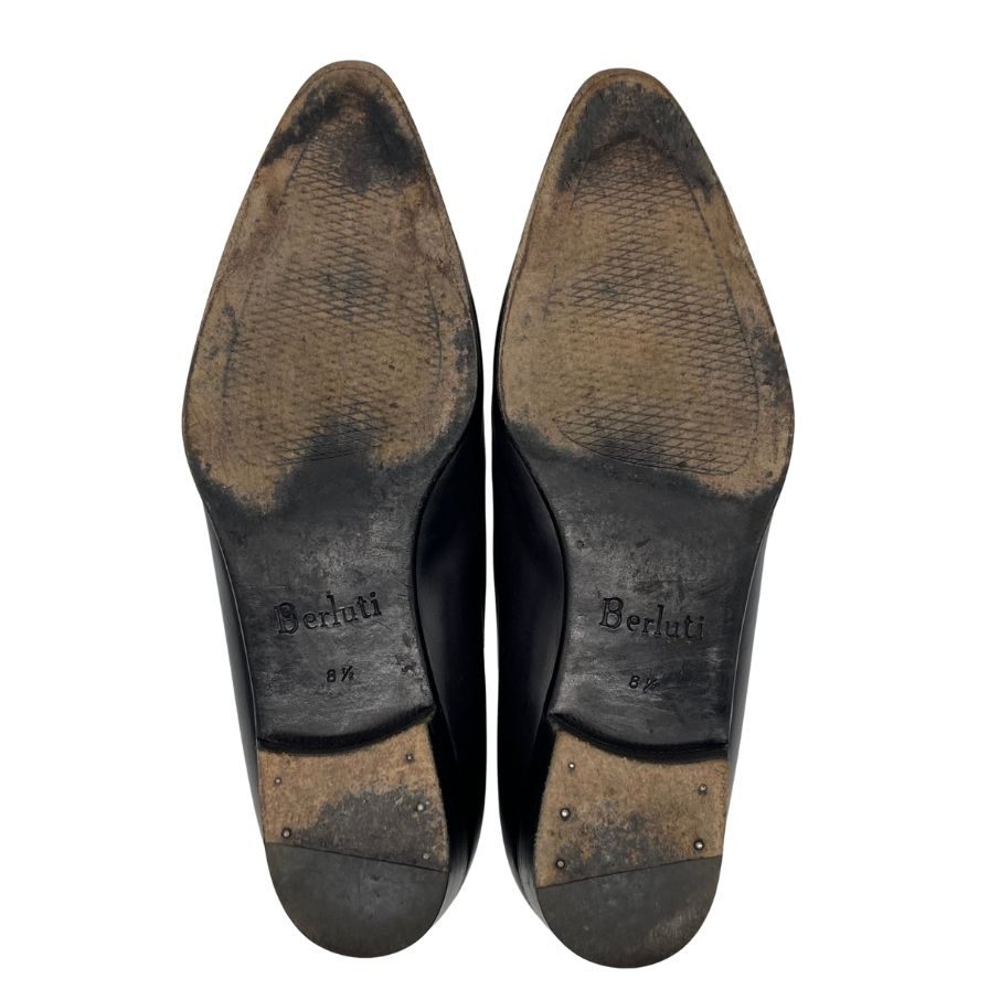 ベルルッティ ALESSANDRO レザーシューズ メンズ サイズ8.5 ブラック Berluti 約27.0cm【AFC40】