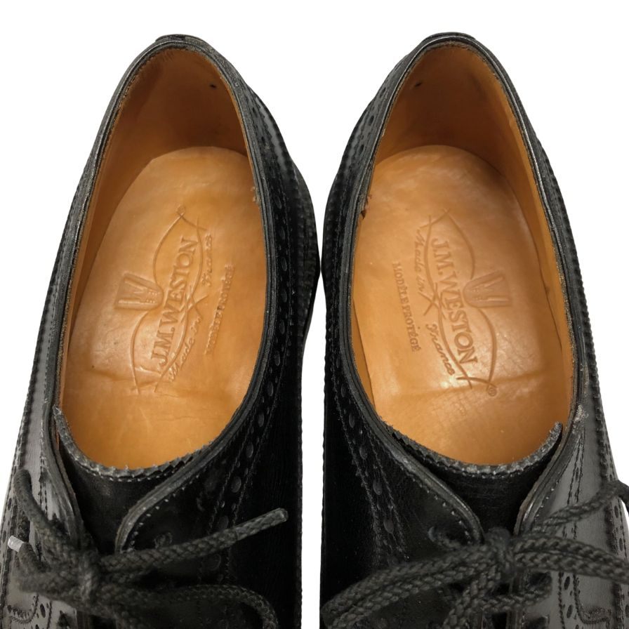 ジェイエムウエストン レザーシューズ 576 ロングウイング ブラック メンズ サイズ7.5C J.M.WESTON ビジネスシューズ 約26.5cm【LA】【中古】