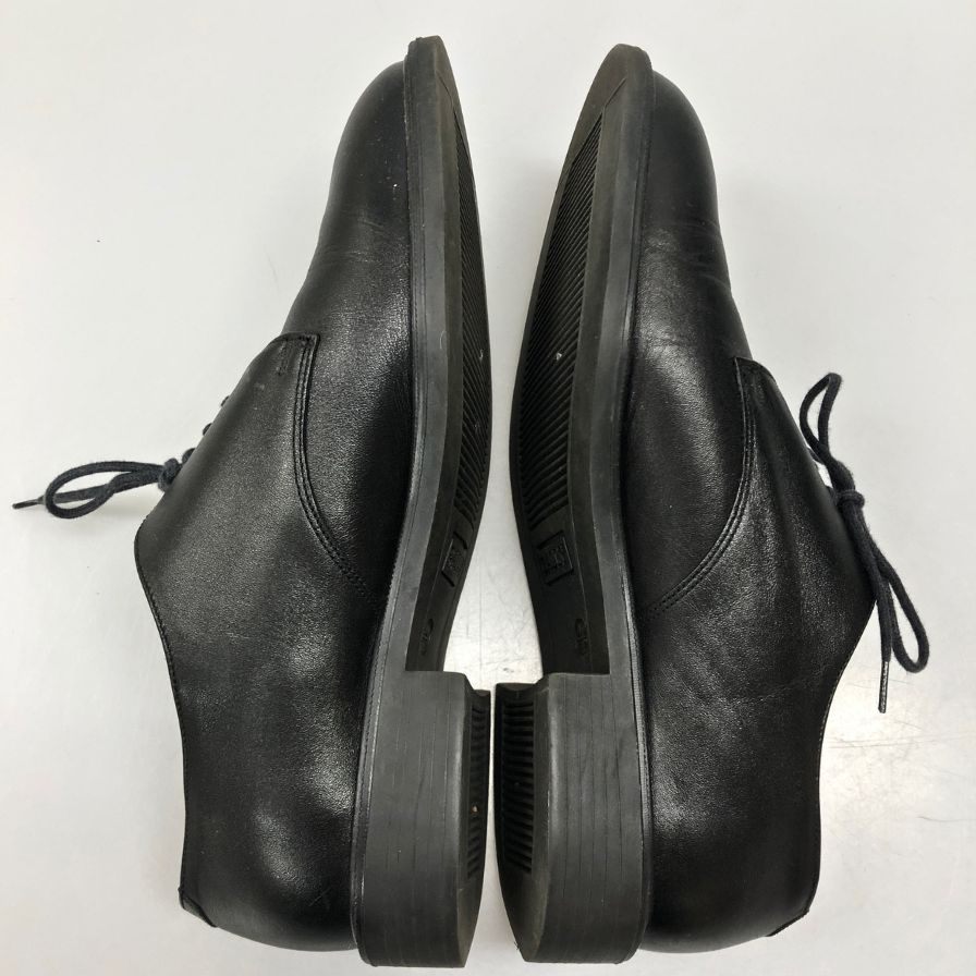 バリー レザーシューズ プレーントゥ 57351 メンズ ブラック サイズ8 BALLY 約26.5cm【AFC8】