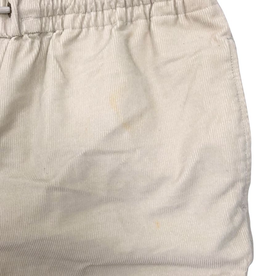 モンクレール 19AW ジップパンツ PANTALONE コーデュロイ ホワイト メンズ サイズ50 MONCLER 【AFB37】