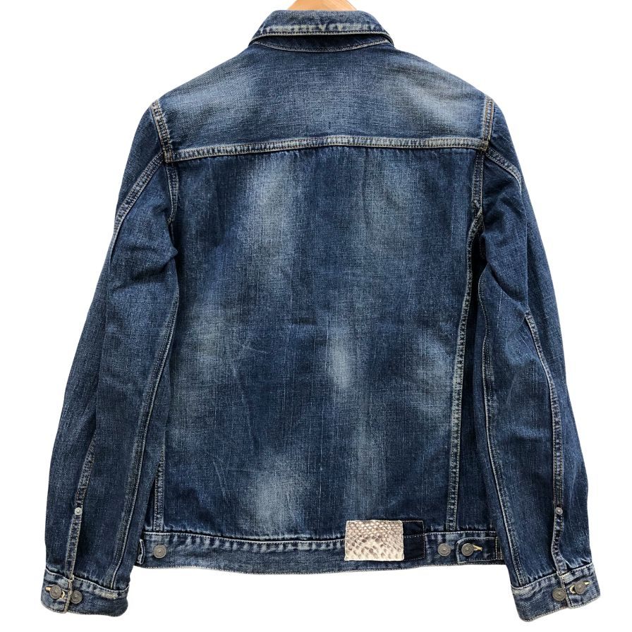 中古◆ヴィズヴィム ビズビム ソーシャルスカルプチャー デニム ジャケット 101 パイソンタグ メンズ インディゴ サイズ2 VS0001827 visvim 【AFB19】