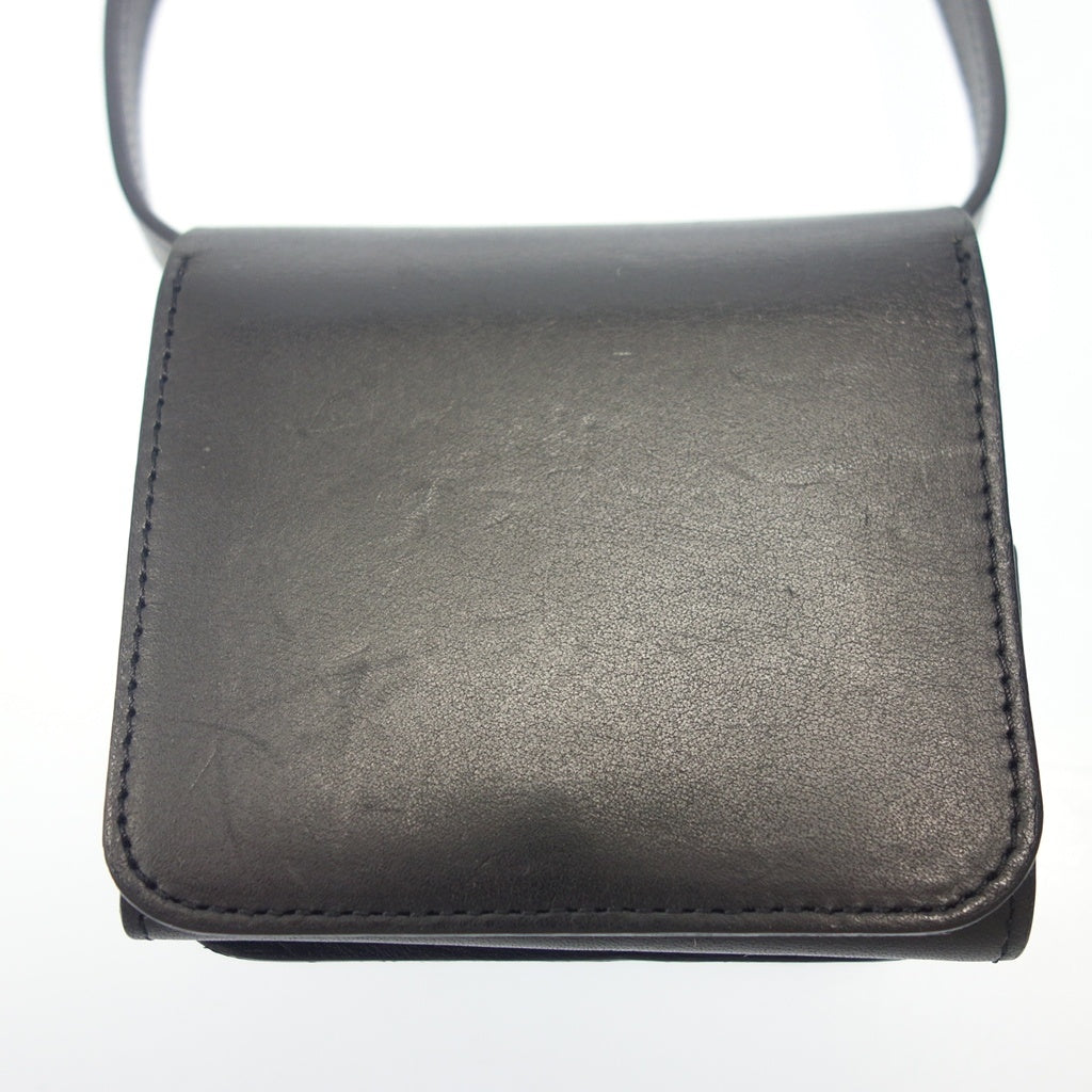 極美品◆ビューティフルピープル 財布 ブラック レザー ストラップ付 beautiful people【AFI5】