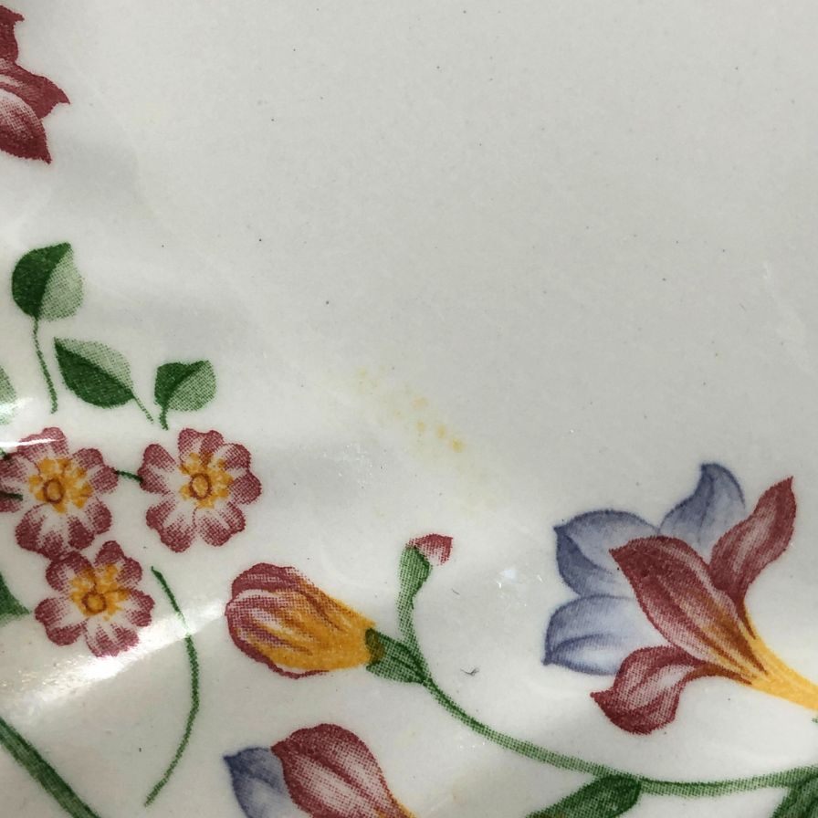 チャーチル 皿 8枚セット 花柄 ホワイト Churchill【AFI28】【中古】