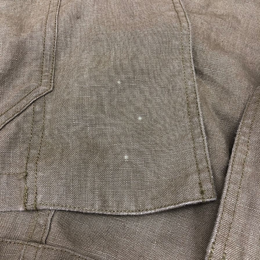 極美品◆レスレストン リネンジャケット スペンス ブライソン生地 メンズ サイズ L ブラウン LES LESTON 【AFB3】