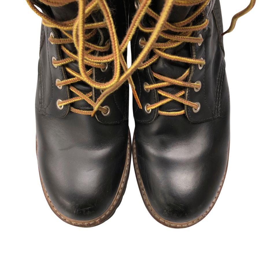 レッドウィング レザーシューズ ロガーブーツ メンズ 80年代 サイズ9 1/2 D ブラック REDWING 約27.0cm【AFC42】