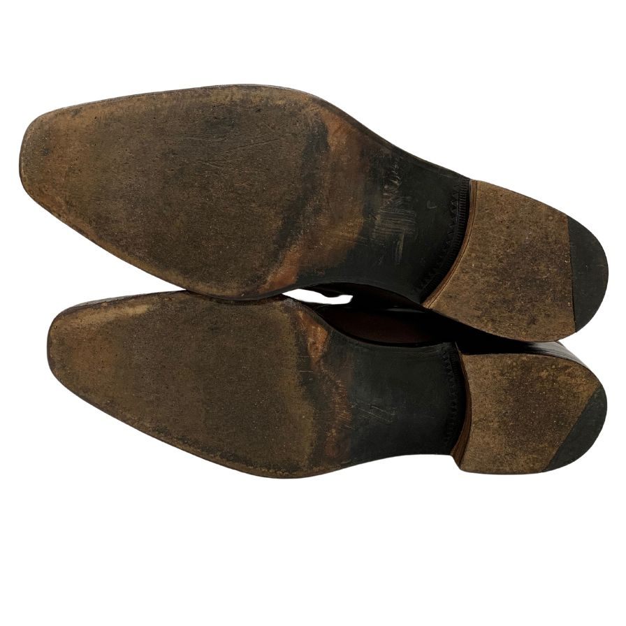 美品◆メルミン ジョッパーブーツ レザー ブラウン系 サイズ7 メンズ MEERMIN【AFC45】