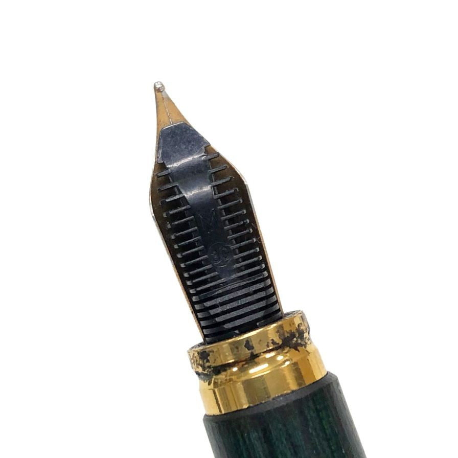 ウォーターマン 万年筆 アイデアル 木目調 ペン先 18K 750 グリーン ゴールド WATERMAN【AFI14】