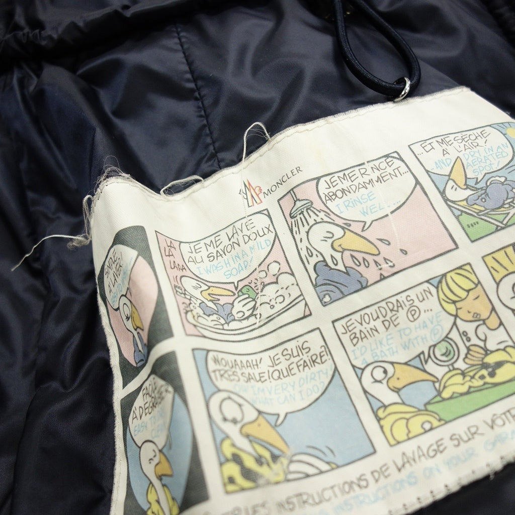 中古◆モンクレール ダウンジャケット エルミンヌ レディース サイズ2 ネイビー MONCLER HERMINE【AFA16】