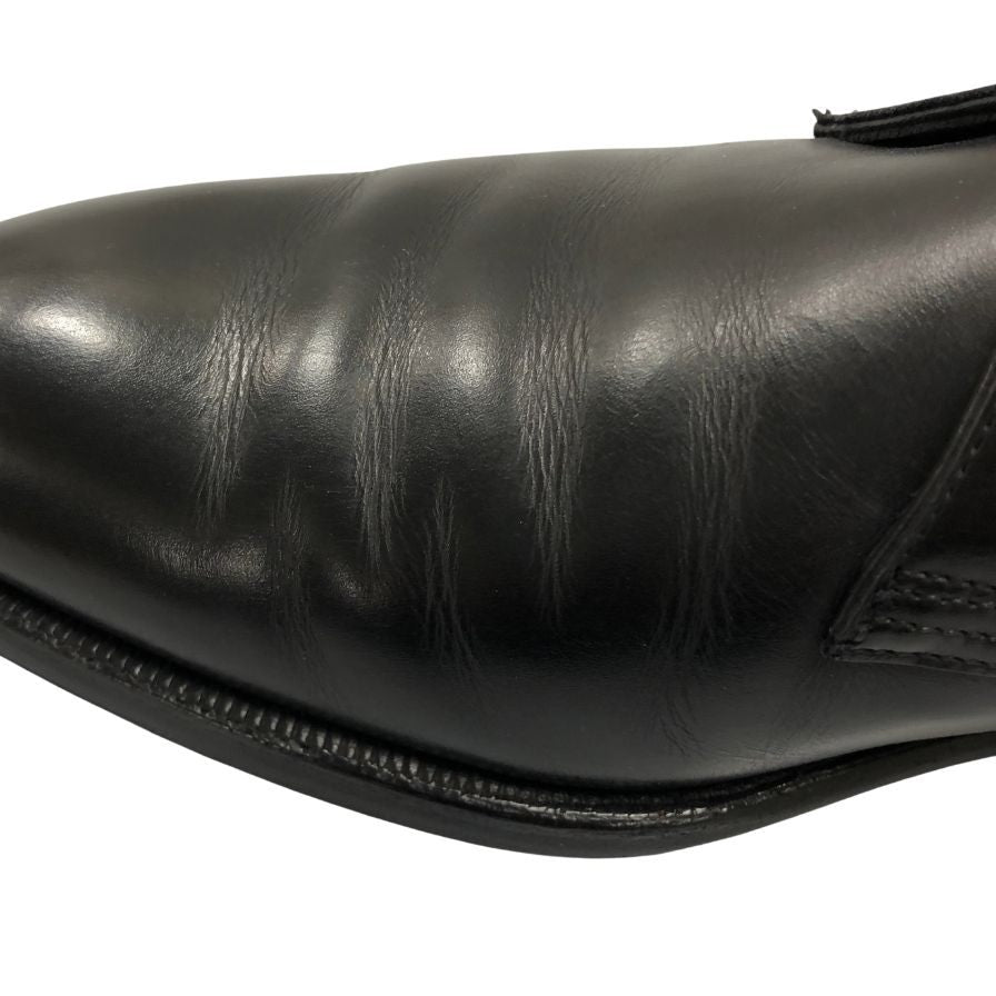 クロケット&ジョーンズ レザーシューズ 外羽根プレーントゥ AINTREE ブラック サイズUK6.5E crokett&jones ビジネスシューズ 約25.5cm【LA】【中古】