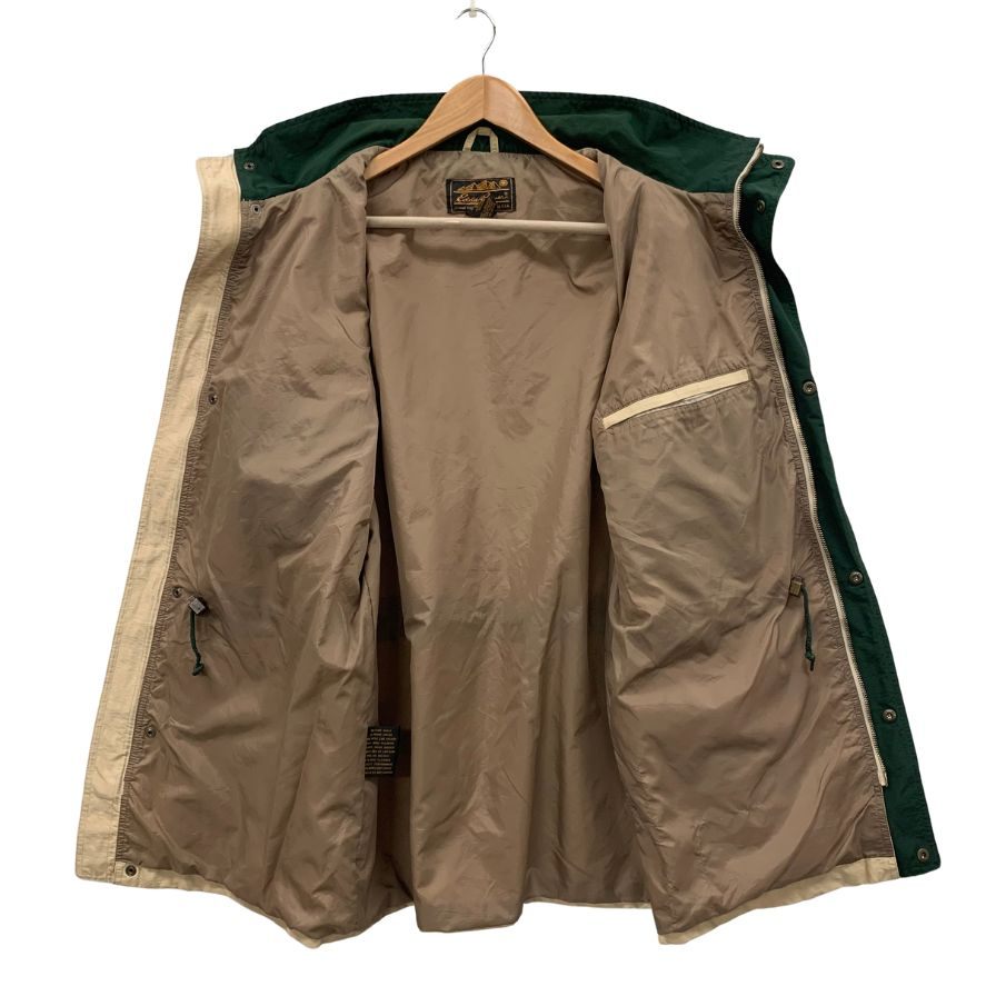 中古◆エディーバウアー ブルゾン 80S後期 黒タグ ベージュ メンズ サイズL Eddie Bauer 【AFA7】
