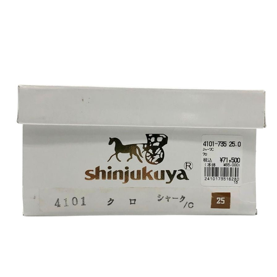 新宿屋 レザーハイヒール シャーク 4101-735 ブラック 25㎝ レディース shinjukuya 約25.0cm【7-17】