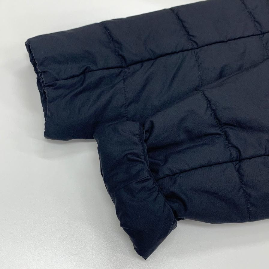 美品◆ザ ノースフェイス リバーシブル NY82180 ダウンジャケット フーディ メンズ カーキ ブラック サイズL THE NORTH FACE 【AFA21】