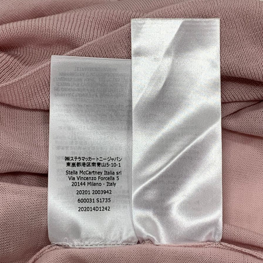 極美品◆ステラマッカートニー ウールニット セーター Vネック レディース サイズ42 ピンク STELLA McCARTNEY 【AFB19】