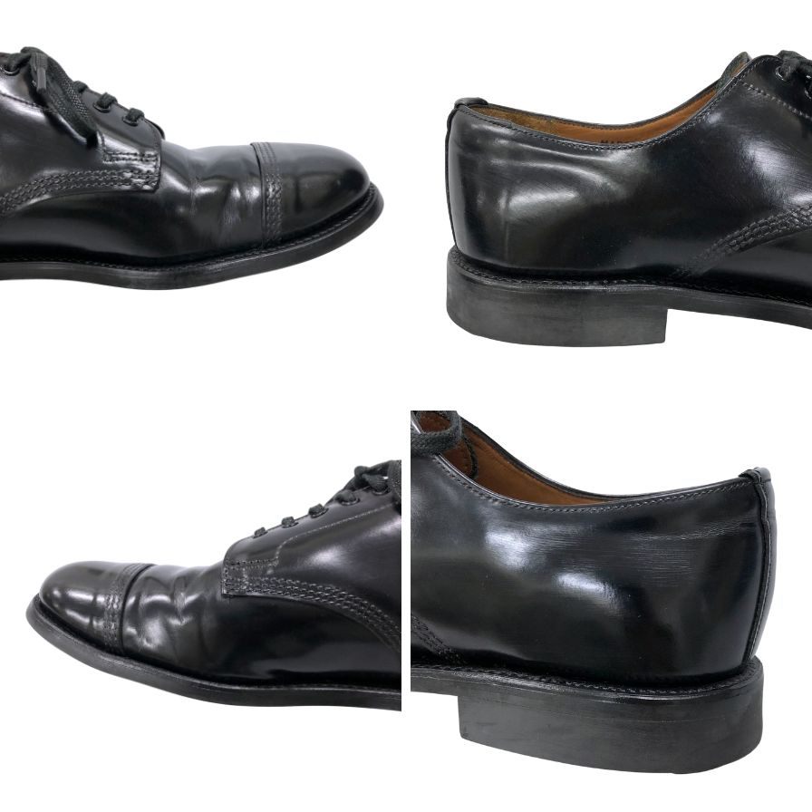 サンダース レザーシューズ ミリタリーダービー 1128B ブラック サイズ7.5 メンズ 革靴 Sanders Military Derby Shoe ビジネスシューズ 約26.0cm【LA】【中古】