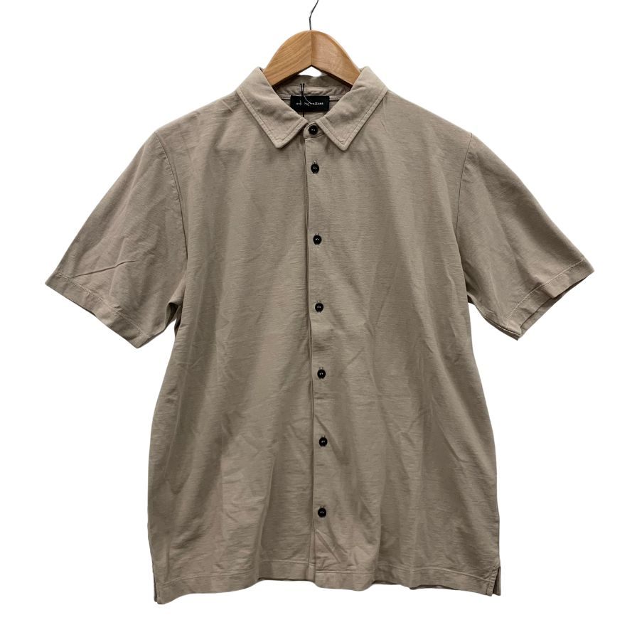 新品同様◆ロベルトコリーナ 半袖シャツ RE90025 ベージュ サイズ48 メンズ roberto collina 【AFB24】