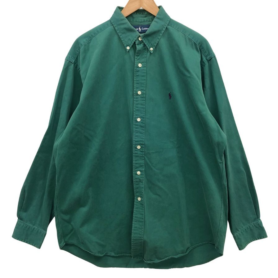 ラルフローレン ボタンダウンシャツ グリーン メンズ サイズL RALPH LAUREN【LA】