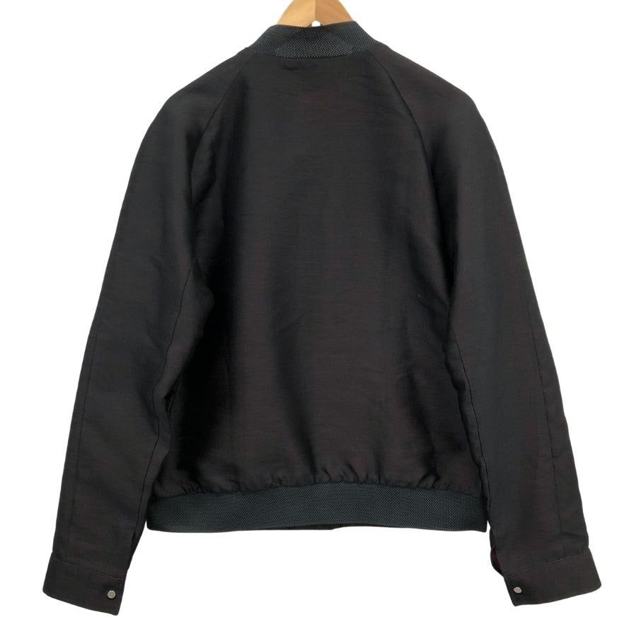 新品同様◆エンポリオアルマーニ ジップアップブルゾン W1R220 ブラック メンズ サイズ48 EMPORIO ARMANI 【AFB15】
