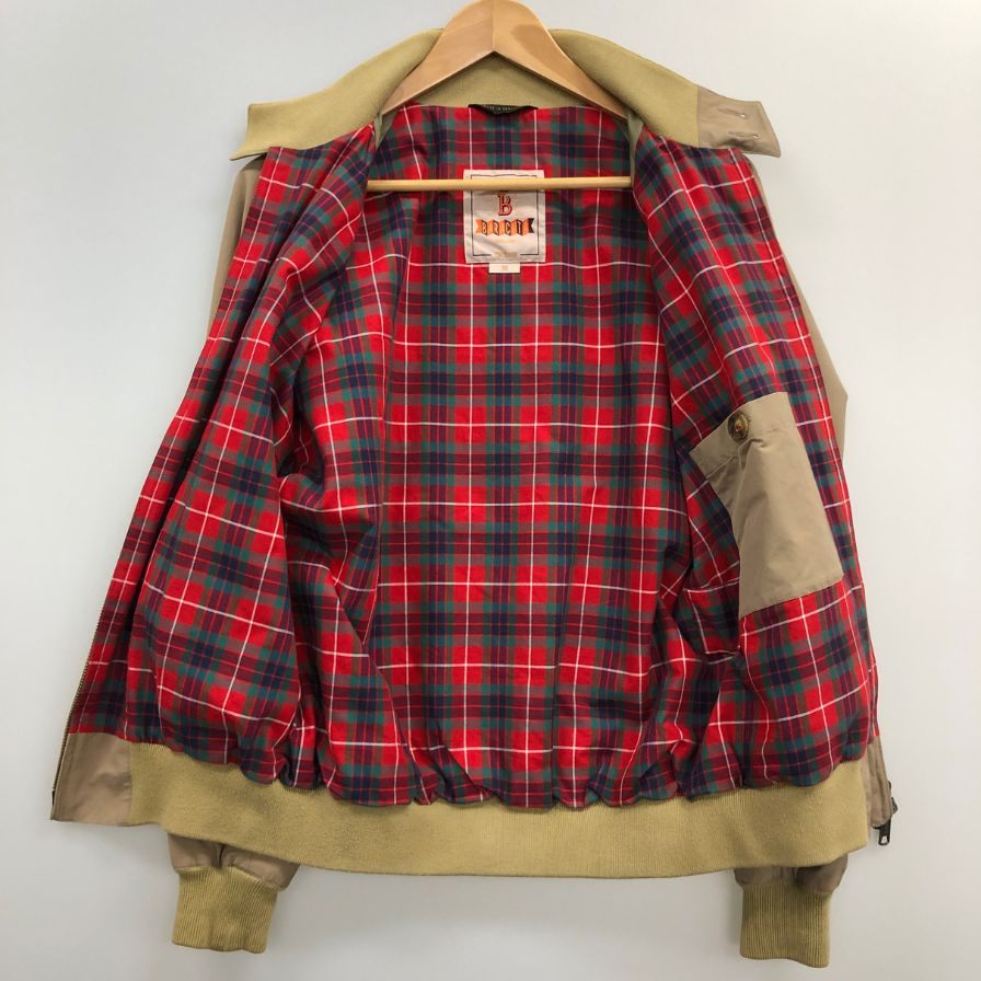 中古◆バラクータ ブルゾン ハリントンジャケット G9 スウィングトップ メンズ ベージュ サイズ36 BARACUTA 【AFB3】