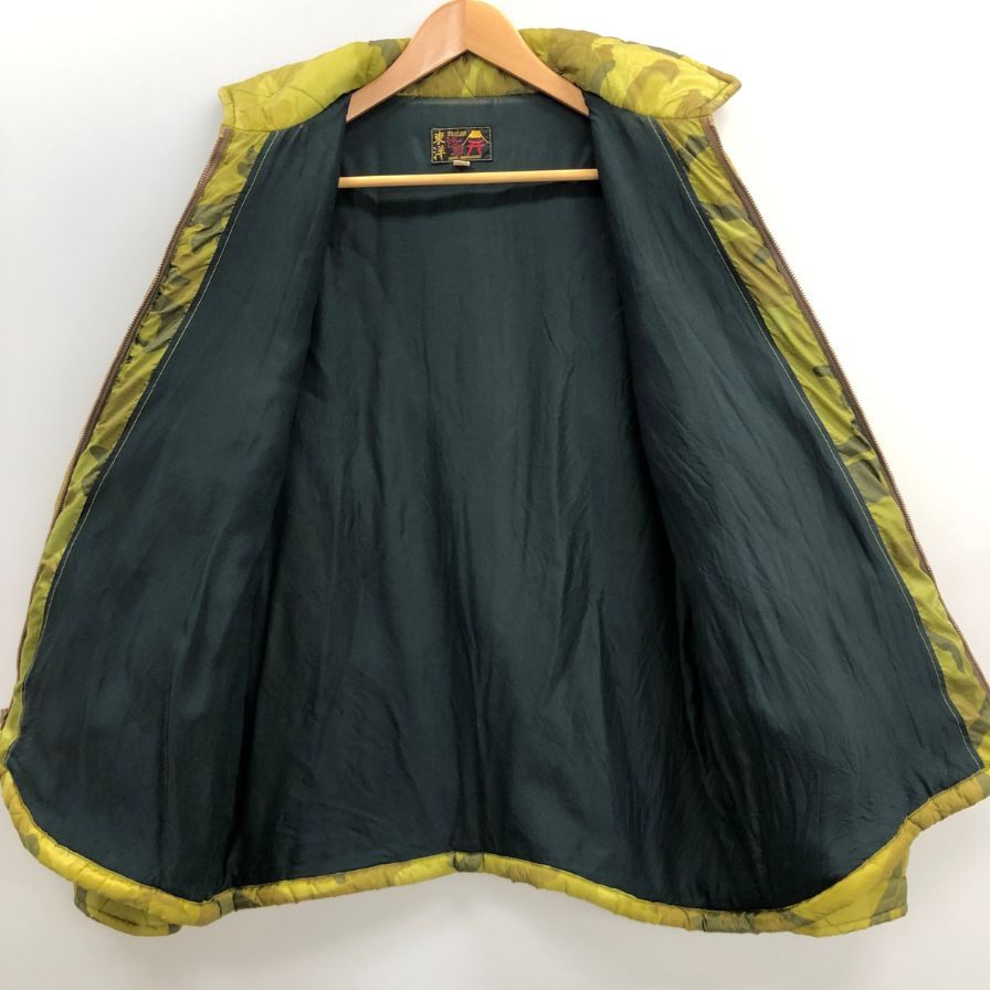 極美品◆テーラー東洋 ベトジャン キルティングジャケット TT13675 迷彩柄 メンズ カーキ サイズXLサイズ TAILOR東洋 【AFA12】