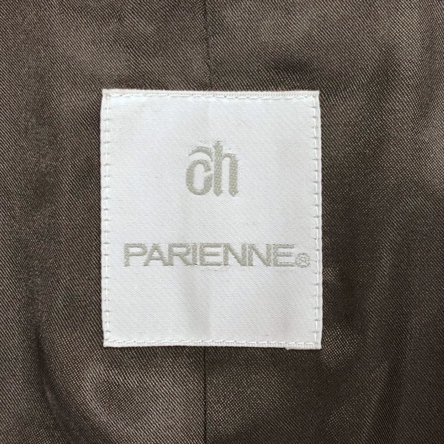 美品◆パリエンヌ ロング コート ベビー ラム ファー ジャケット ブラウン レディース サイズ6 PARIENNE 【AFF19】