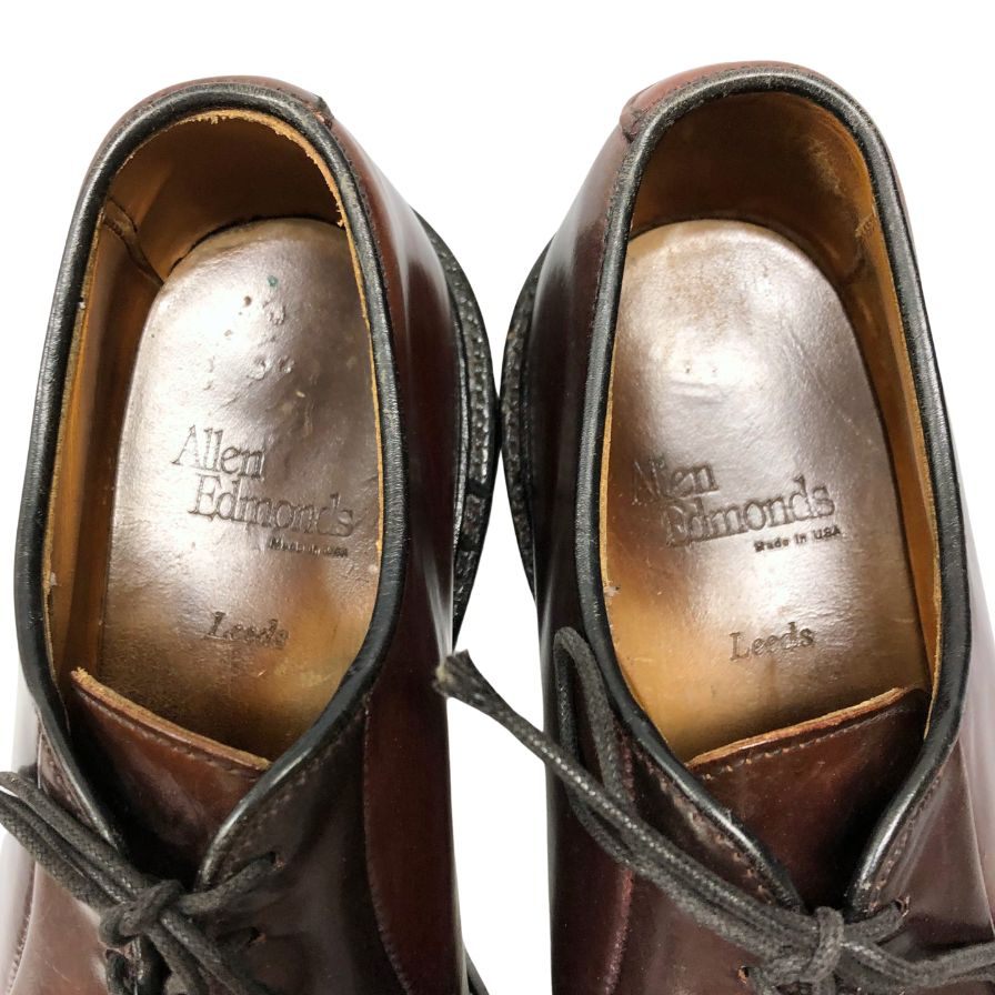 アレンエドモンズ レザーシューズ Leeds 9591 コードバン メンズ サイズ ブラウン 8D Allen Edmonds ビジネスシューズ 約26.5cm【LA】【中古】