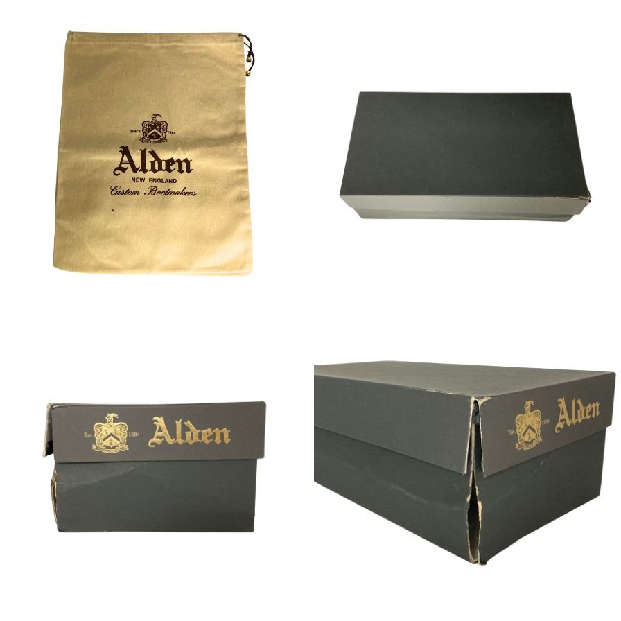 オールデン ビームス 別注 ワークブーツ マンソン グレインレザー 45820H ブラウン メンズ サイズ8.5 ALDEN BEAMS MANSON ブーツ 約26.5cm【LA】【中古】