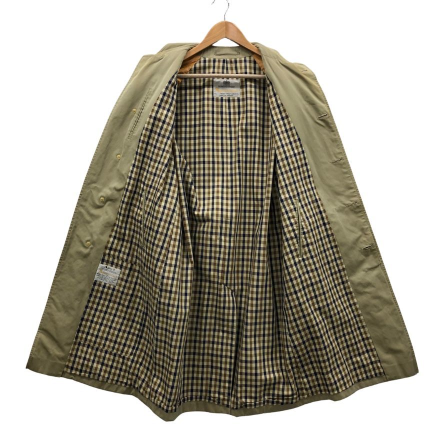 中古◆アクアスキュータム バルカラーコート ヴィンテージ イングランド製 ベージュメンズ サイズM程度 Aquascutum 【AFA19】