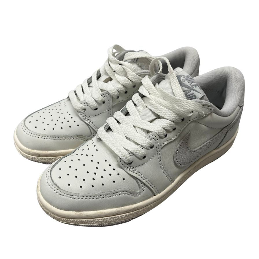 美品◆ナイキ スニーカー エア ジョーダン 1 ロー 85 OG FB9933-100 レディース サイズ23cm ホワイト NIKE AIR JORDAN 1 LOW 85 Neutral Grey【AFD6】