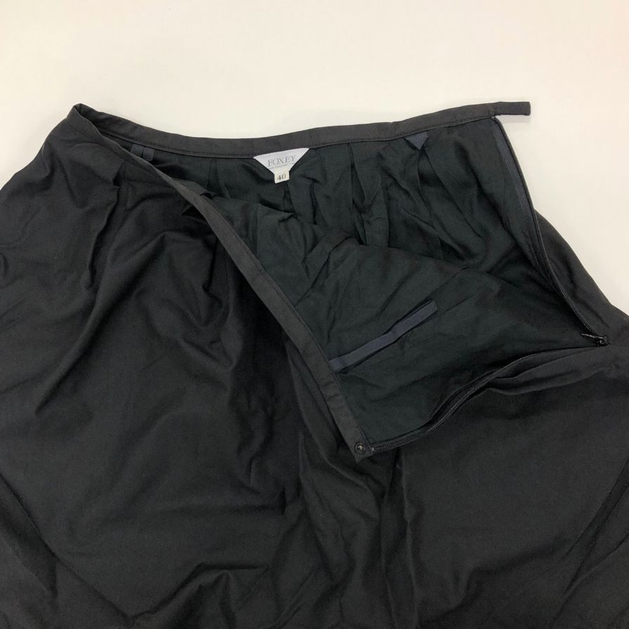 フォクシー ブティック フレアスカート ブラック 40サイズ 15342-AS0209 FOXEY BOUTIQUE【AFB42】