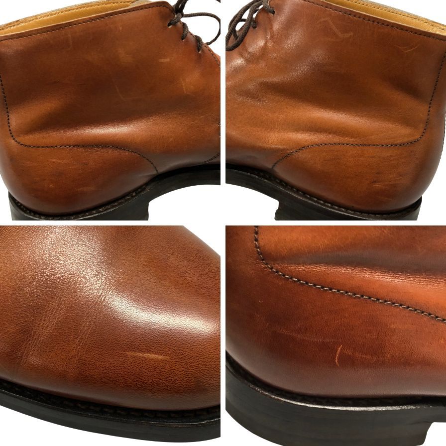 クロケット&ジョーンズ チャッカブーツ CHUKKA2 サイズ6.5E ブラウン CROCKETT&JONES ブーツ 約25.5cm【LA】【中古】