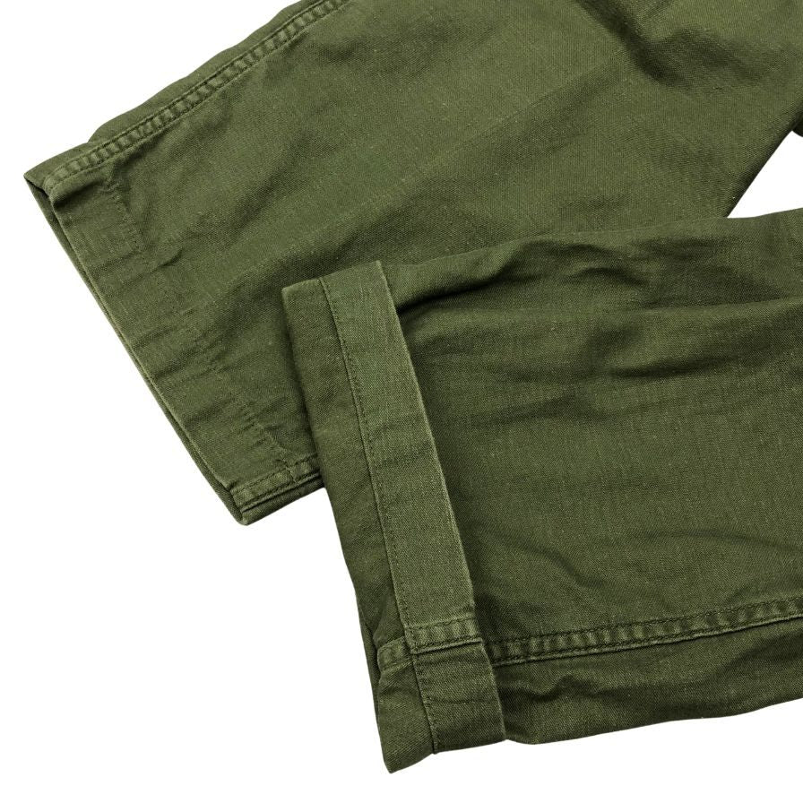 アメリカ軍 70年代 ベイカーパンツ ユーティリティ OG-107 USA製 オリーブ メンズ サイズ L程度 US ARMY