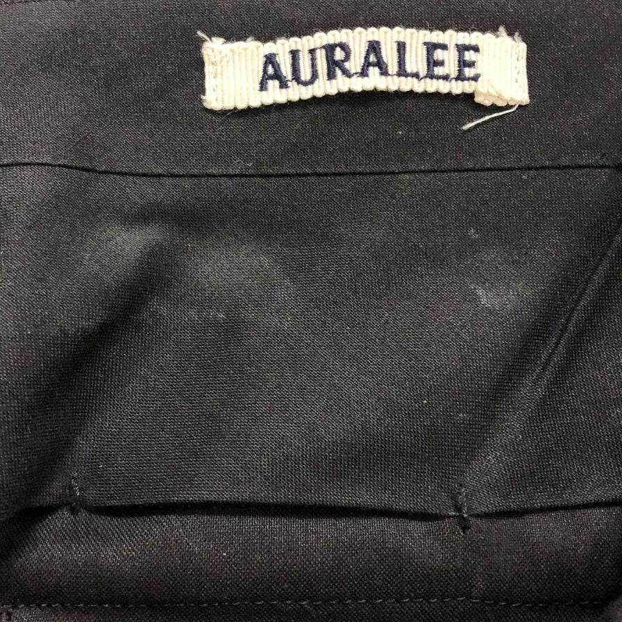 オーラリー ハードツイスト スラックス 24SS メンズ サイズ3 ネイビー ウール ドビー AURALEE 【AFB12】
