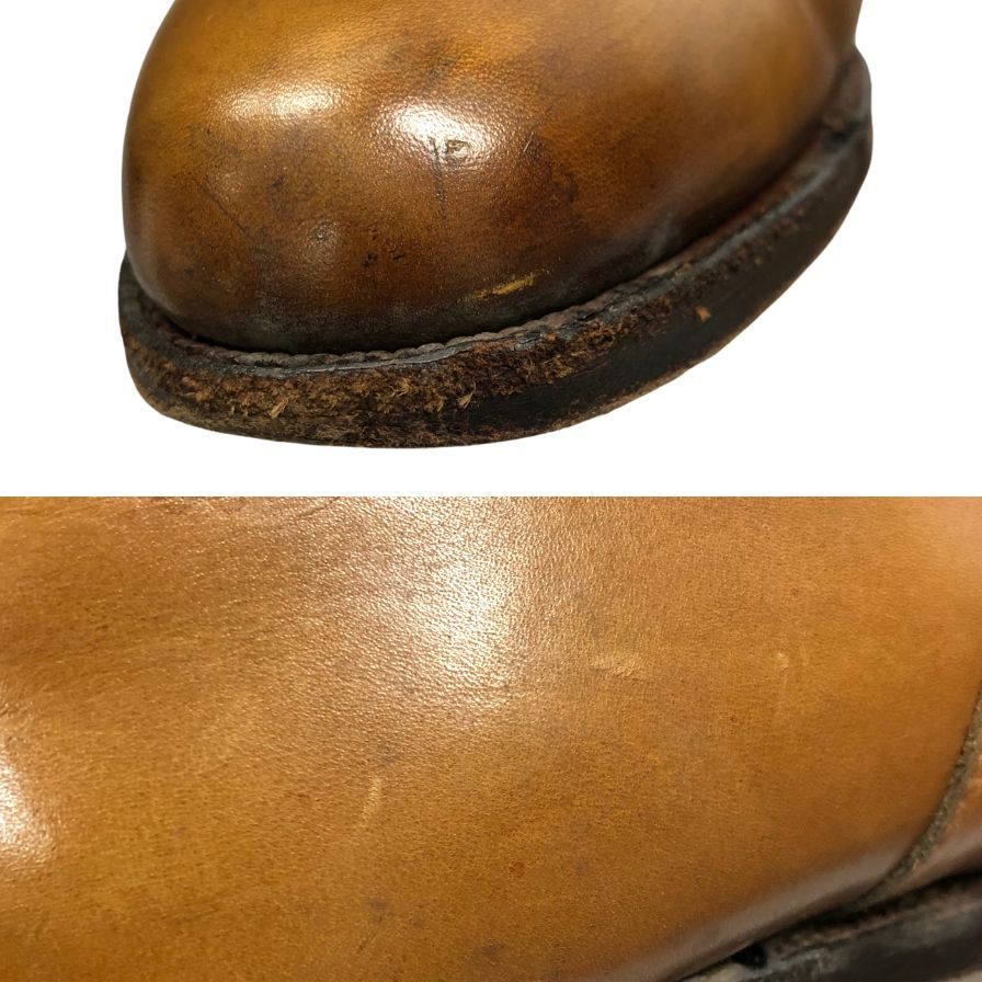 ポロ ラルフローレン レザーシューズ プレーントゥ 2687 日本製 サイズ25cm メンズ ライトブラウン Polo Ralph Lauren 約25.0cm【AFD15】