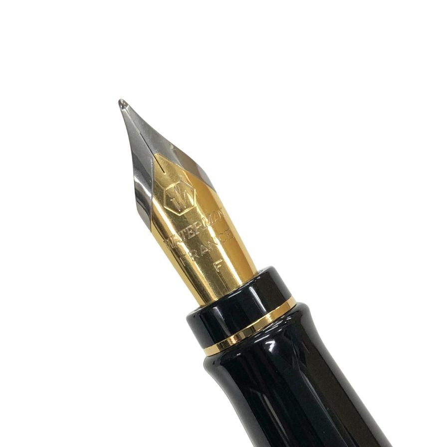 ウォーターマン 万年筆 エキスパート エッセンシャル ブラック ゴールド Fニブ WATERMAN【AFB53】