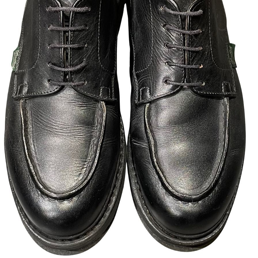 パラブーツ レザーシューズ シャンボード Uチップ カーフ ブラック メンズ サイズUK6F Paraboot CHAMBORD ビジネスシューズ 約24.5cm【LA】【中古】